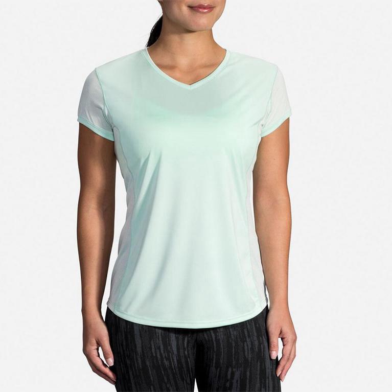 Brooks Stealth Women's Short Sleeve Running Shirt - Green (35098-YZFR)